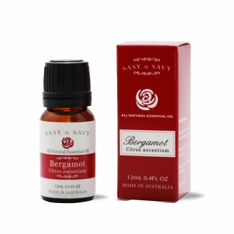 BERGAMOT (CITRUS AURANTIUM VAR.BERGAMIA) 100_ PURE ESSENTIAL OIL 12ML_ Sasy n Savy