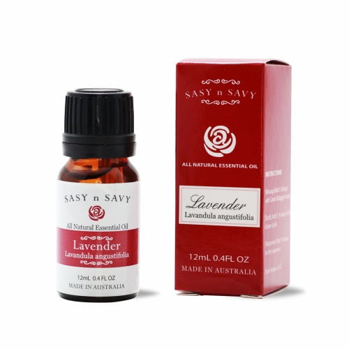 LAVENDER AUSTRALIAN (LAVANDULA ANGUSTIFOLIA) 100_ PURE ESSENTIAL OIL 12ML_ Sasy n Savy