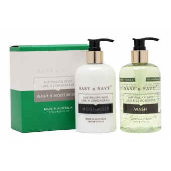 Lime n Lemongrass Gift Pack Box_ Wash n Moisturier_ Sasy n Savy